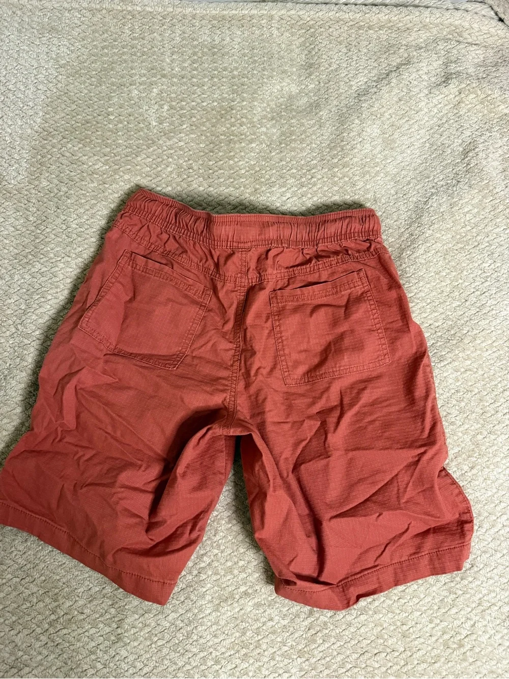 wonder nation Rust Red Cargo Shorts with Zip Pocket